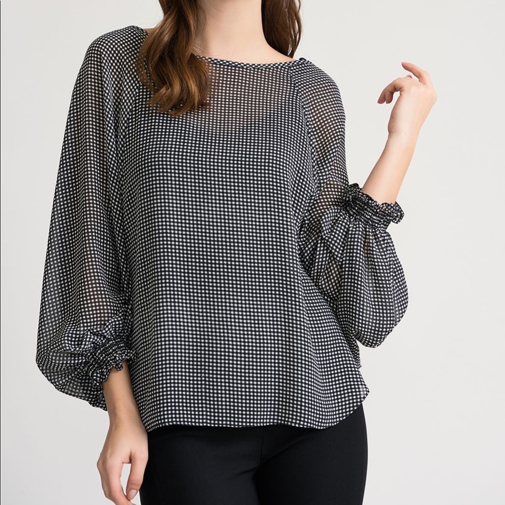 Joseph Ribkoff Black & White Twin Set